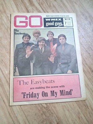 GO- WMEX 1967 THE EASYBEATS ON COVER, THE WHO  HAPPY JACK FULL PAGE AD,+ MORE