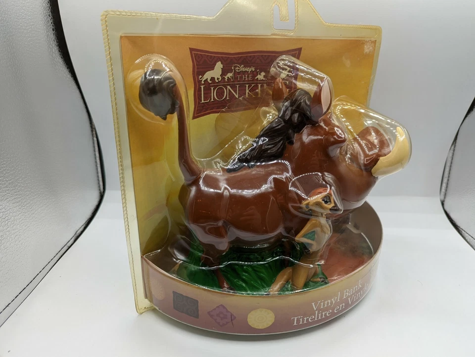 Figura Banco Vinilo Disney El Rey León Timón y Pumba de Enesco NUEVO Foto 2 de 4