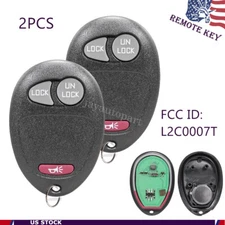 2 For Replacement Keyless Entry Remote Key Fob Transmitter Clicker Control Alarm
