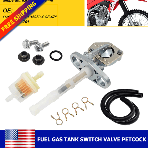 Fuel Petcock Oil Gas Valve Filter Fuel For Honda XR/ CRF50 70 80 100 150 Parts A - Afbeelding 9 van 9