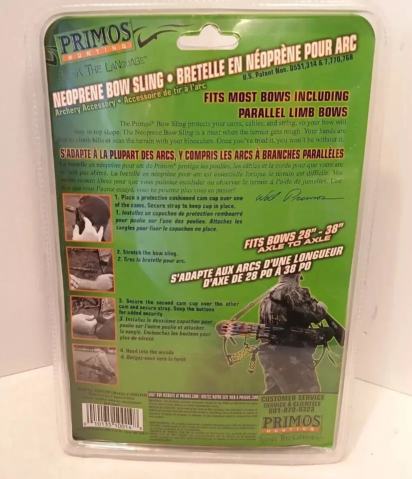 ¡NUEVO! Eslinga de arco de neopreno de caza Primos se adapta a 28" - 38" - Modelo 65617, Realtree Foto 2 de 2