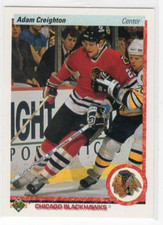 Adam Creighton 90-91 Upper Deck Hockey Base Common #4 Chicago Blackhawks