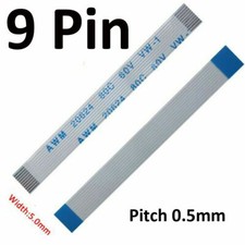 9-Pin Pitch 0.5mm FFC/FPC Flexible Flat Cable Wire AWM 20624 80C 60V Width 5mm