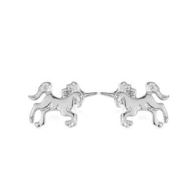 Unicorn Stud Earrings Quote Its The Little Things Make Life Beautiful Gift Gold 
