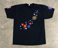 ICC Cricket World Cup 2015 KFC Pepsi Graphic Black T-Shirt Adult Size Large