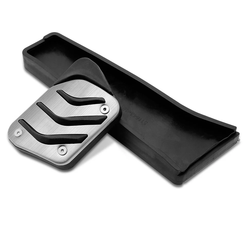 Cubierta de pedales de freno de acelerador de gas para BMW Serie 3 pastillas de acero inoxidable 2 piezas Foto 3 de 4