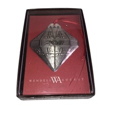 Wendell August 2011 Classic Diamond Christmas Ornament Hand Forged Aluminum 3