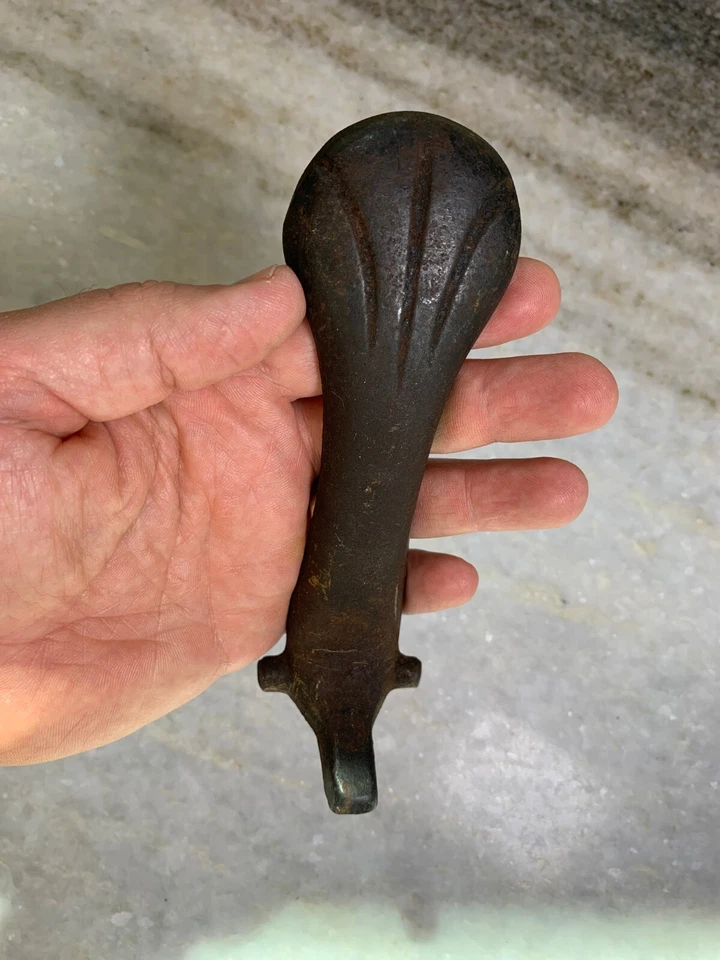 Antique Victorian Woodstove Wood Stove Cooktop Cook Lid Port Handle FA # No 6 - Image 3 of 4