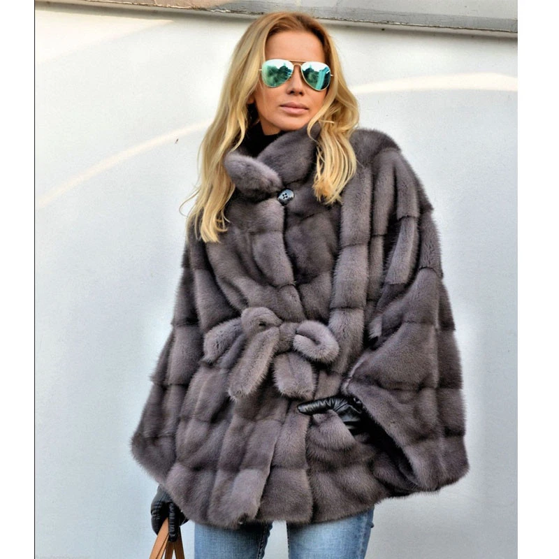 Mink fur best sale cape