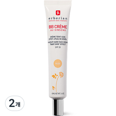 Erborian BB Cream SPF20, Nude, 40ml, 2EA