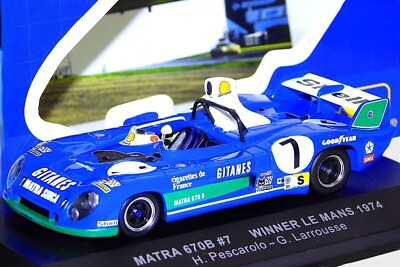 MATRA Simca 970B GITANES #7 1974 LeMans WINNER Pescarolo 1/43 iXO Diecast LM1974