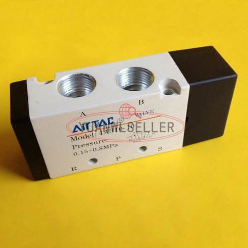 ONE 3/8" 5 Way 2 Position BSPT Single Air Piloted Pneumatic Valve 4A310-10 #WD1