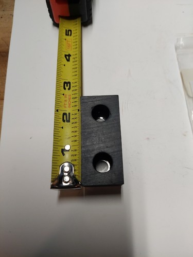 urethane bumper block 1"x1"x2.25"