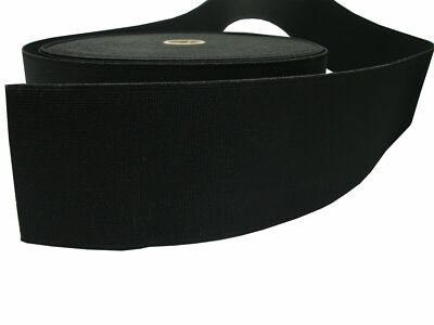 25-100 mm breit flach schwarz weiß STARK gewebtes Gummiband Nähen Schneiderei