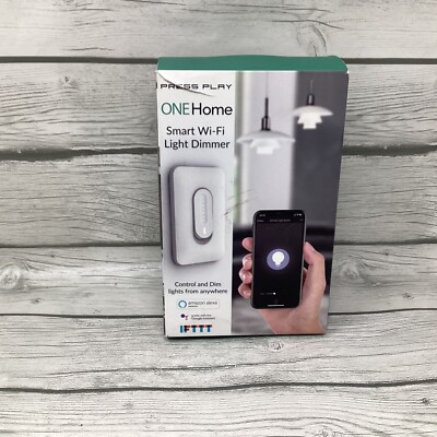 Press Play ONE Home Smart Wi-Fi Light Switch Dimmer