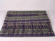 Cashmere Feel-Green/Blue/Cream and Red Scarf-100 Acrylic-NWT