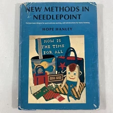 New Methods In Needlepoint By Hope Hanley Hardcover Scribner Vintage 1966