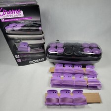 Conair Xtreme Instant Heat Jumbo Super Jumbo Flocked Hot Rollers w/Super Clips