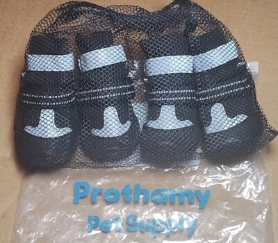 New Prothamy High-Top Winter Reflective Dog Shoes Boots Size 4 - 2.2'' X 2.6''