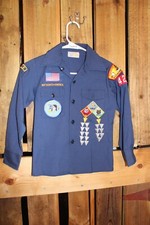 Boy Scouts of America Uniform Youth Shirt 10 Cub Vintage Blue