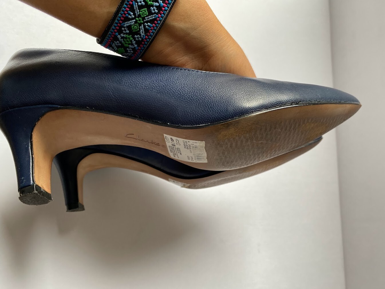 Clarks - Linvale Jerica “Navy Leather” Soft Cushi… - image 8