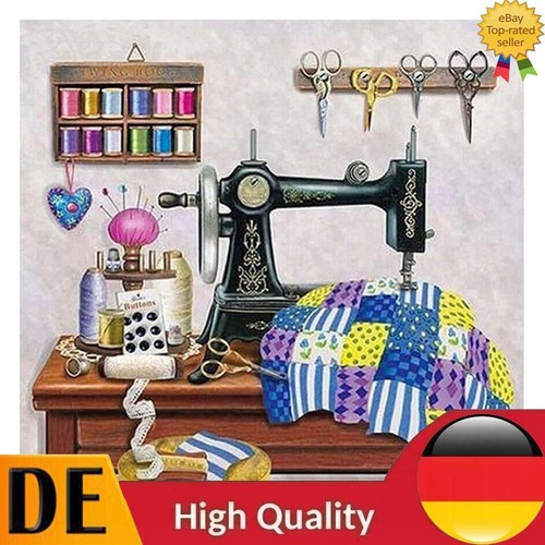5D DIY Full Drill Diamond Painting Sewing Machine Embroidery Kit Home