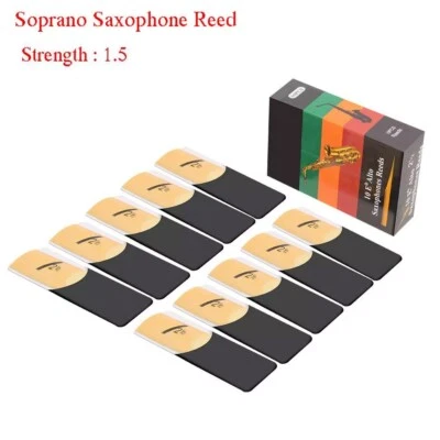 10x Saxophone Reeds Eb 1.5 Strength & Eb Alto Saxophone Reeds Bamboo Sax Reeds