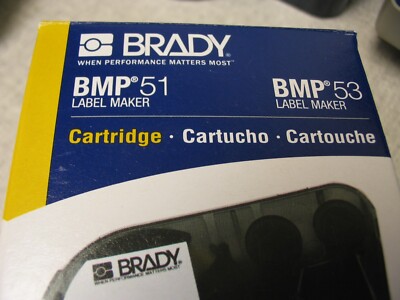Brady label cartridge for BMP41,51,53 #Y2099428 1''X1'' vinyl cloth (lot of 5)