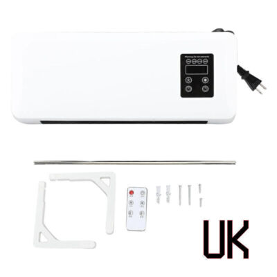2025 NEW UK 2in1 Wall Mounted Electric Small Fan Heater with Remote Control