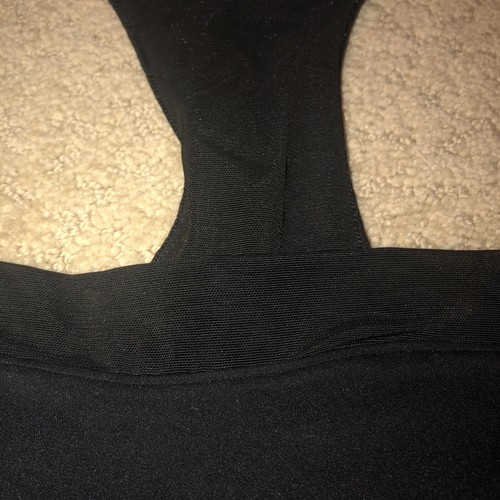 SPANX New With Tags Women's Size Small Black Racerback Square Neck Sports Bra - Picture 4 of 5