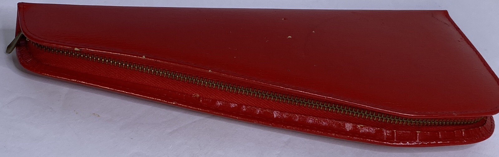 Scissors Griffon Austria Pinking Sheers Red Leather Case