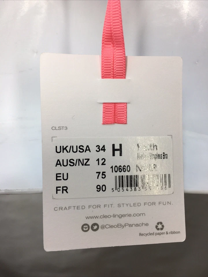 Sujetador sin tirantes Cleo By Panache Faith 10660 sujetadores con aros moldeados de varias vías 34H Foto 3 de 4