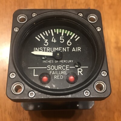 Beechcraft PN 58-380016-3 Instrument Air Gauge - IG9-37 - NEW OLD STOCK