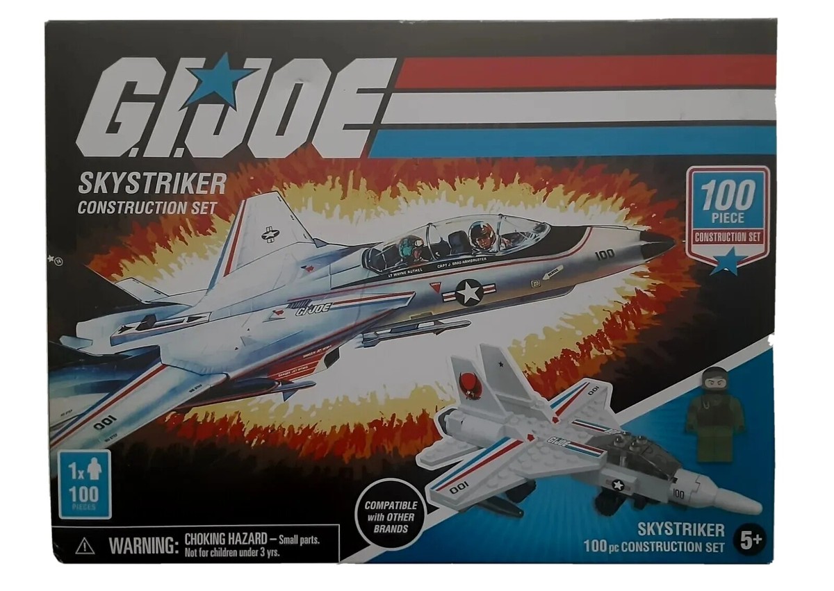 GI Joe Skystriker Jet Construction Set + Ace Pilot Figure