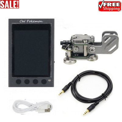 HAMCUBE Mini CW Trainer Morse Code Trainer w/ Stainless Steel Morse Key w/ Cable