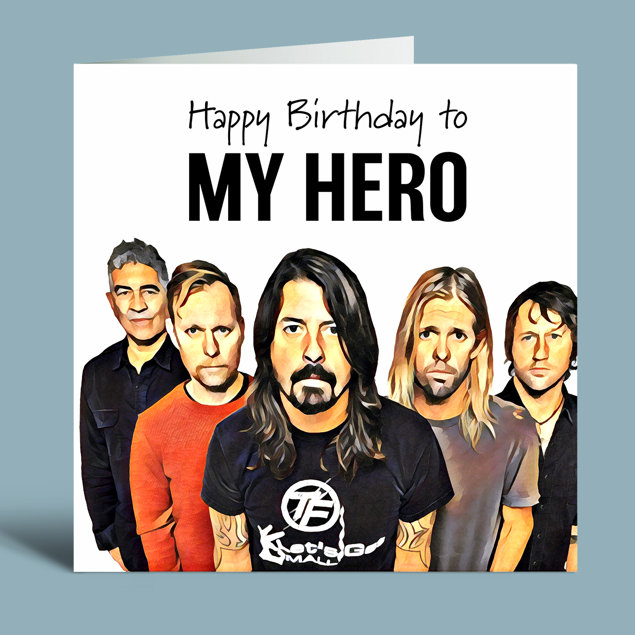 FOO FIGHTERS Funny Birthday Card Dad Son Husband Brother Nephew Grandson  Mum | eBay