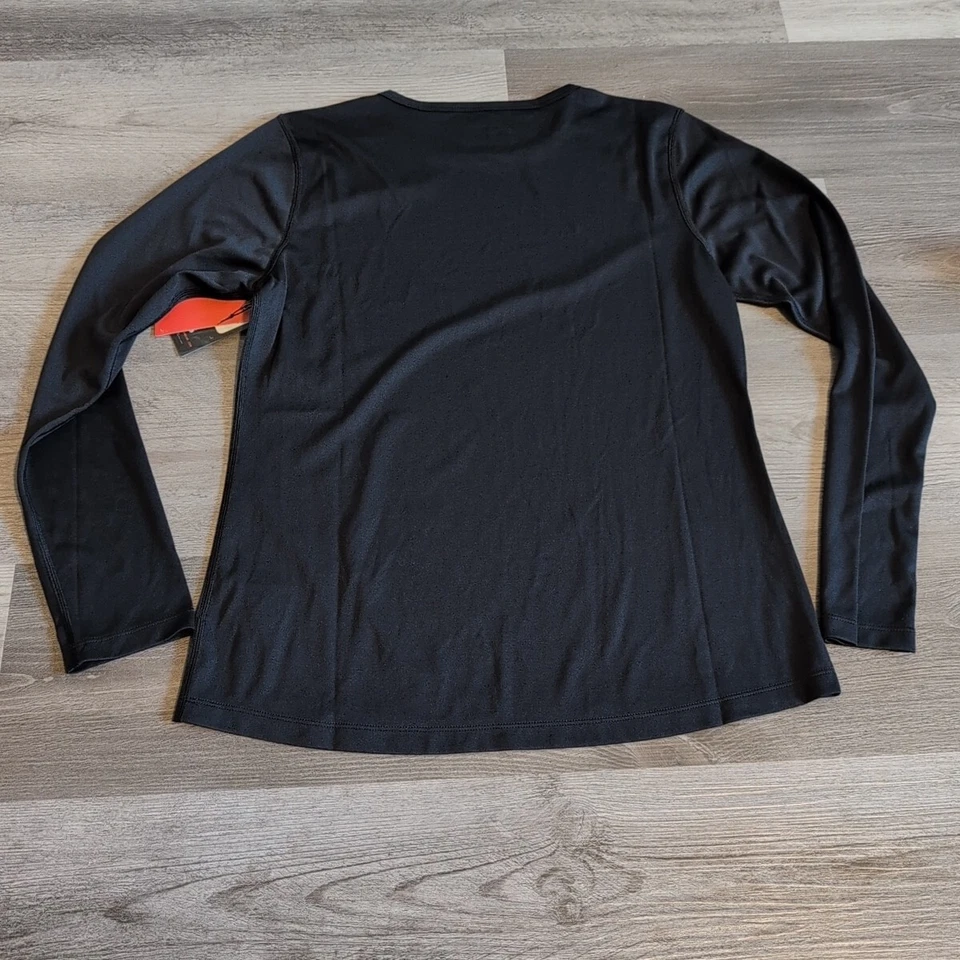 NUEVO CON ETIQUETAS Mountain Hardwear Mujeres Wicked Tech Camisa Manga Larga M Negra Capa Base NUEVA Foto 4 de 4