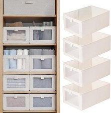Linen Closet Organizers And Storage, 4 Pack S...