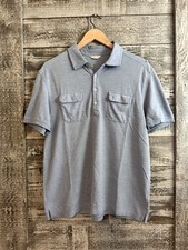 CK Calvin Klein Collared Polo Shirt Blue Men  s Size M Good Condition   