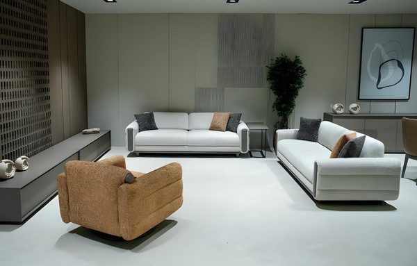 Polstergarnitur: Sofa FüR 3 Sitze + Sessel Wohnzimmer Sofagarnitur-image