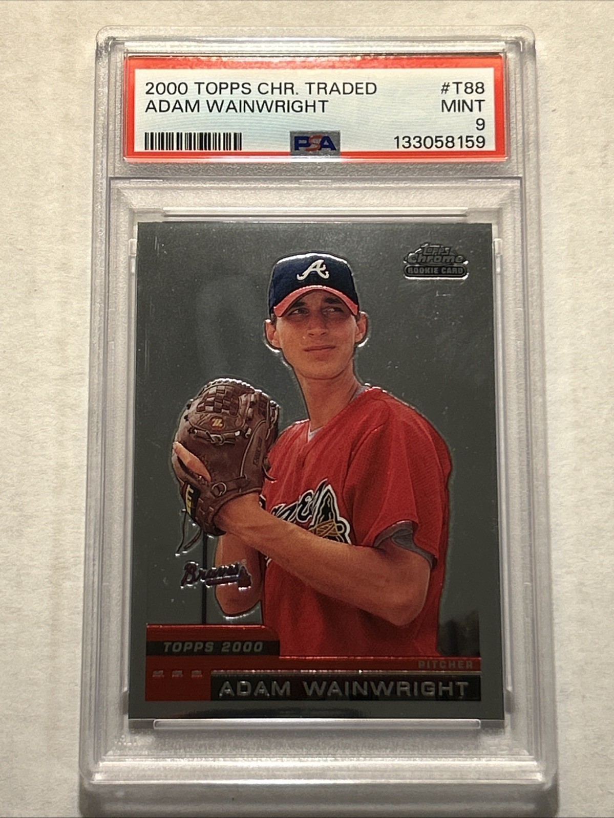 2000 Topps Chrome Traded #T88 Adam Wainwright PSA 9