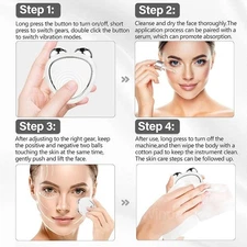 Skindion Levantamiento Microcurrent Face Lifting Massager Face Device Roller