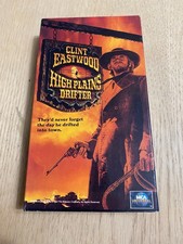 High Plains Drifter VHS Tape Clint Eastwood Director 1973 Rated R Western Movie