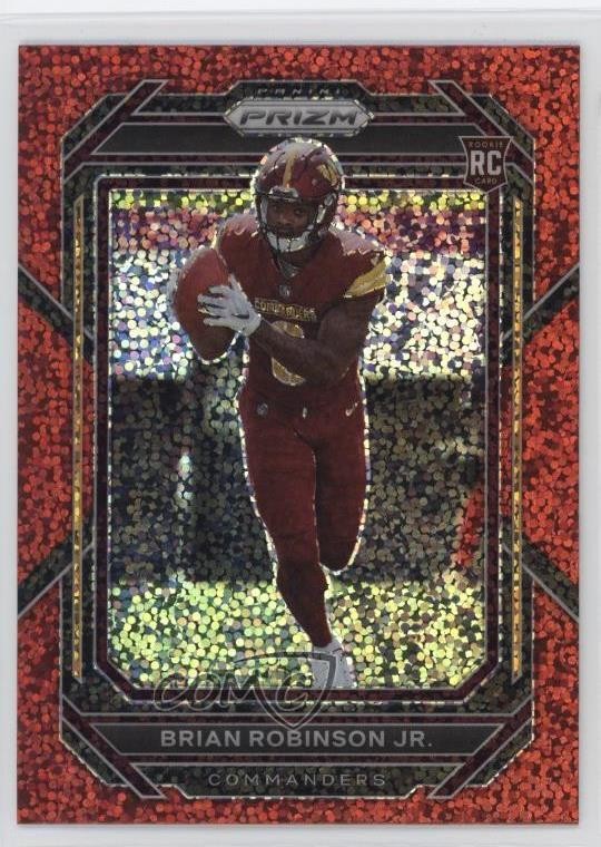 2022 Panini Prizm Rookies Red Sparkle Prizm Brian Robinson Jr #321 17ac