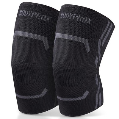 Bodyprox Knee Compression Sleeve Support Brace Running Pair