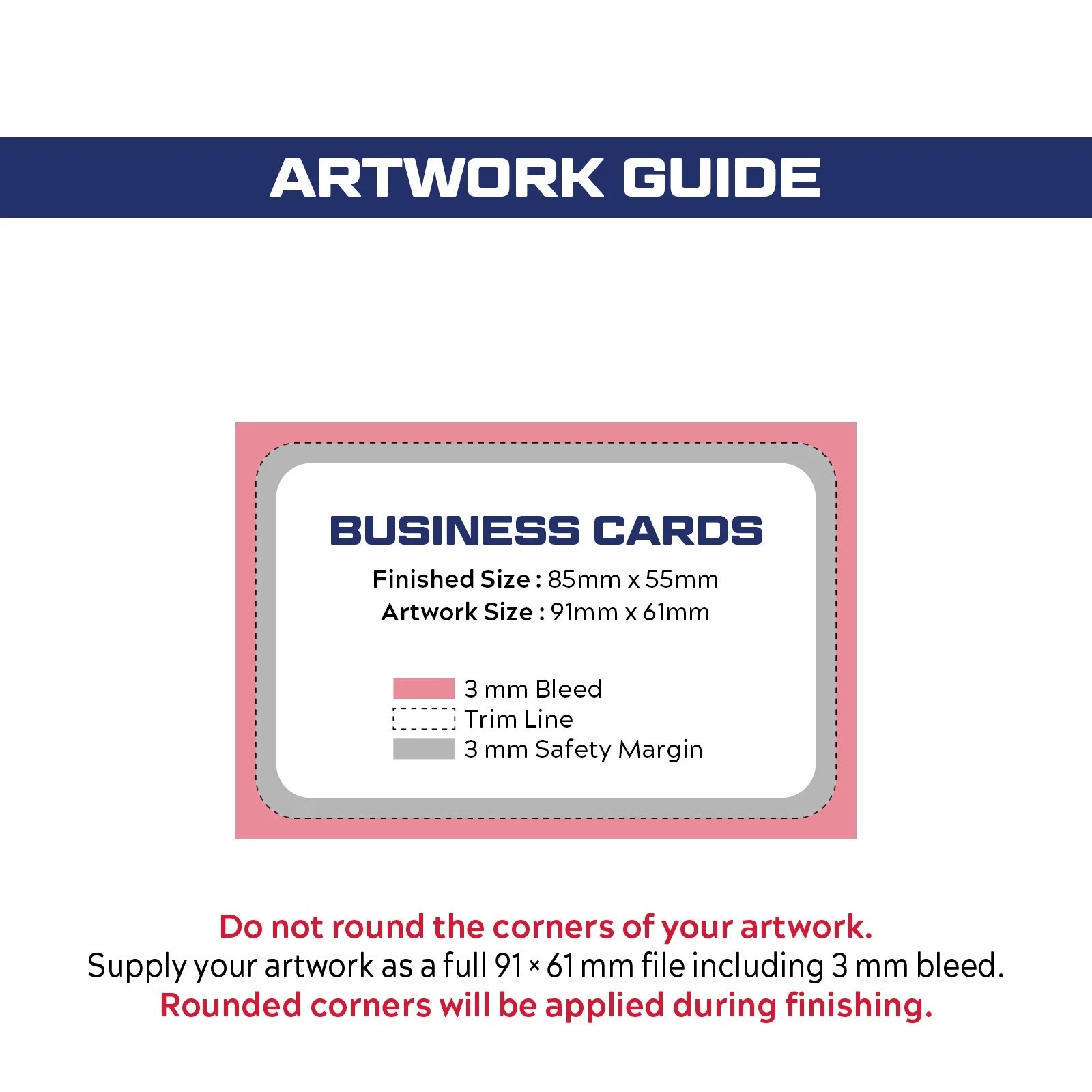 custom rounded corners premium business cards printing