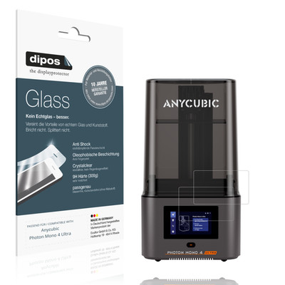 2x Schutzfolie für Anycubic Photon Mono 4 Ultra - Anti-Shock 9H Folie dipos