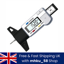 Digital Tyre Depth Gauge Tread Checker LCD Mini Tool For Motorbike Car Van Bike