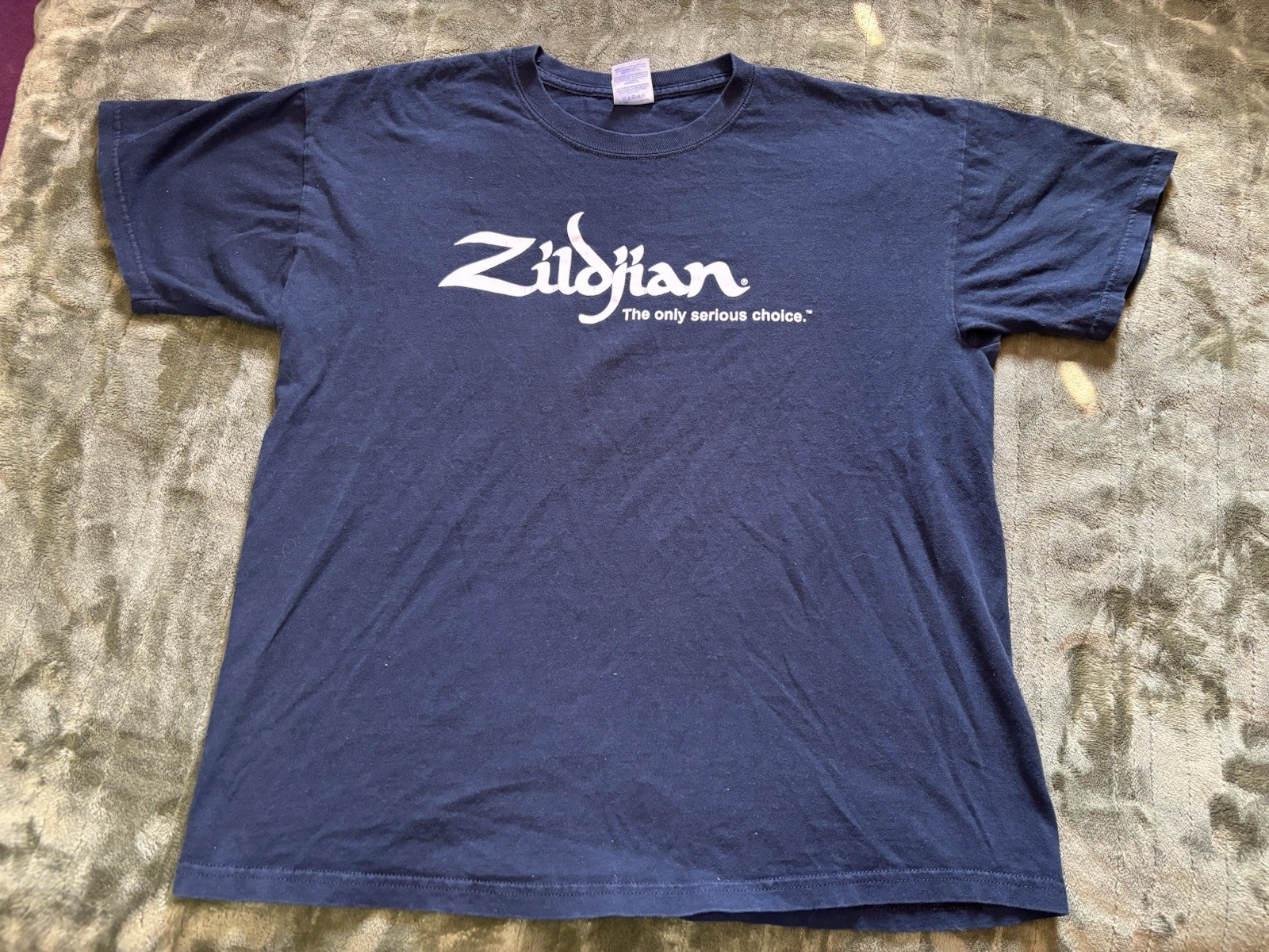 Vintage Zildjian Shirt Mens Large Black Drum Cymbals Drummer Music Brand Promo
