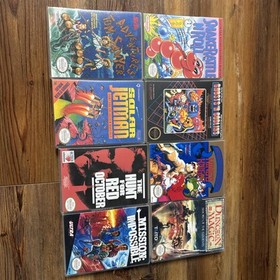 8 Lot NES Custom Game Case Mission Impossible Dungeon, Magic Tom Sawyer + More